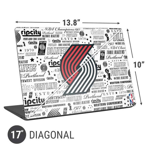 NBA Portland Trail Blazers Historic Blast Universal Laptop 17in (13.8 x 10in) Skin