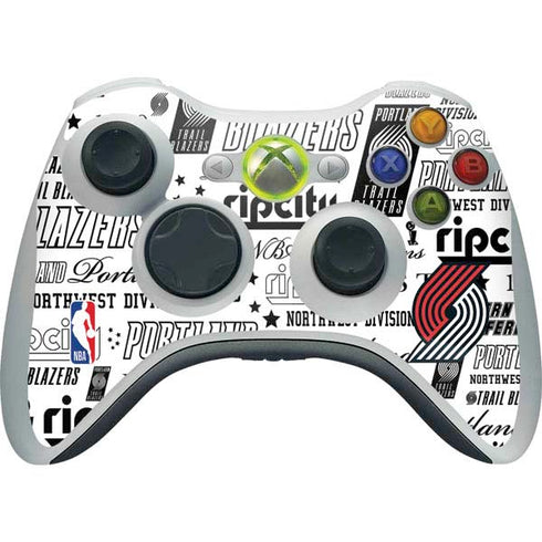 NBA Portland Trail Blazers Historic Blast Xbox 360 Wireless Controller Skin