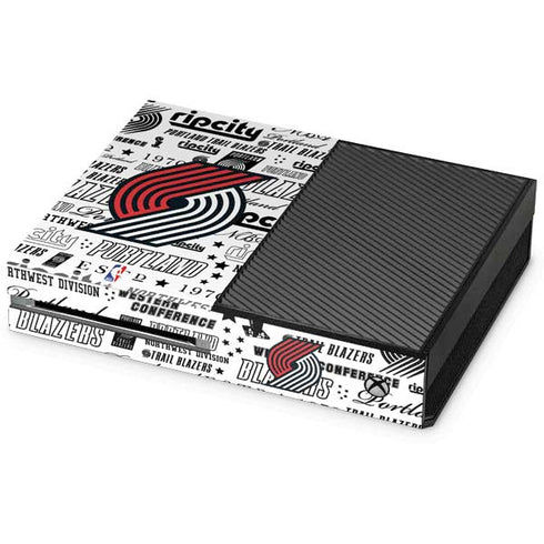 NBA Portland Trail Blazers Historic Blast Xbox One Console Skin