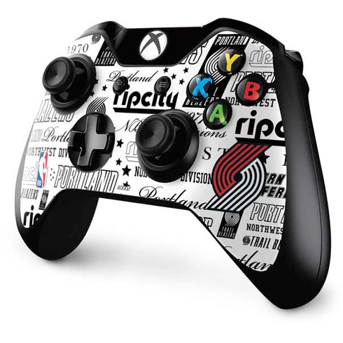 NBA Portland Trail Blazers Historic Blast Xbox One Controller Skin