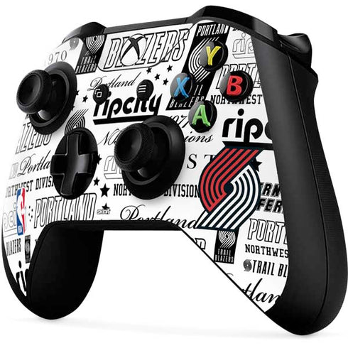 NBA Portland Trail Blazers Historic Blast Xbox One X Controller Skin