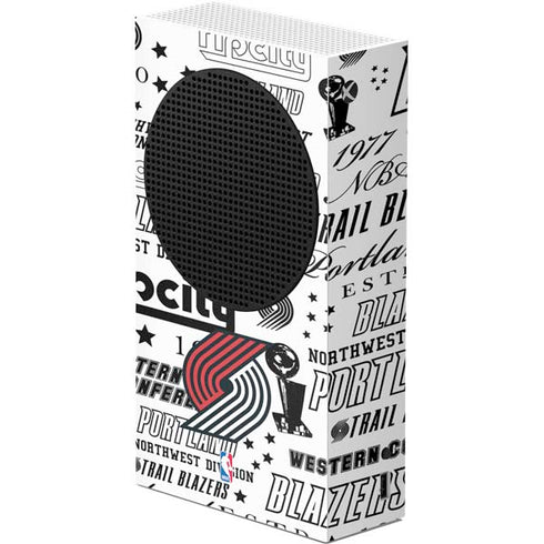 NBA Portland Trail Blazers Historic Blast Xbox Series S Console Skin