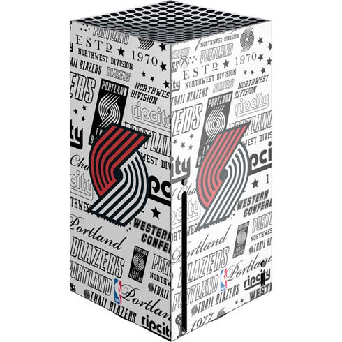 NBA Portland Trail Blazers Historic Blast Xbox Series X Console Skin