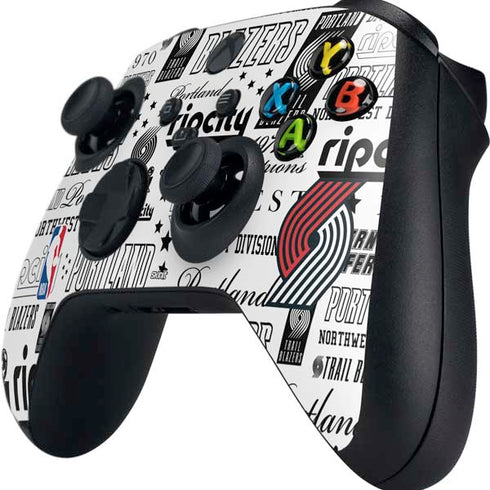NBA Portland Trail Blazers Historic Blast Xbox Series X Controller Skin