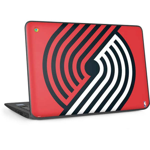 NBA Portland Trail Blazers Large Logo HP Chromebook Skin