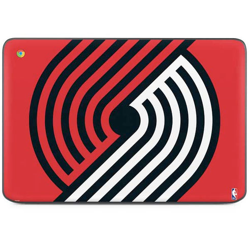 NBA Portland Trail Blazers Large Logo HP Chromebook Skin