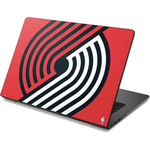 NBA Portland Trail Blazers Large Logo Dell Chromebook Skin