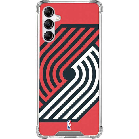 NBA Portland Trail Blazers Large Logo Galaxy A14 5G Clear Case