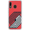 NBA Portland Trail Blazers Large Logo Galaxy A20 Clear Case