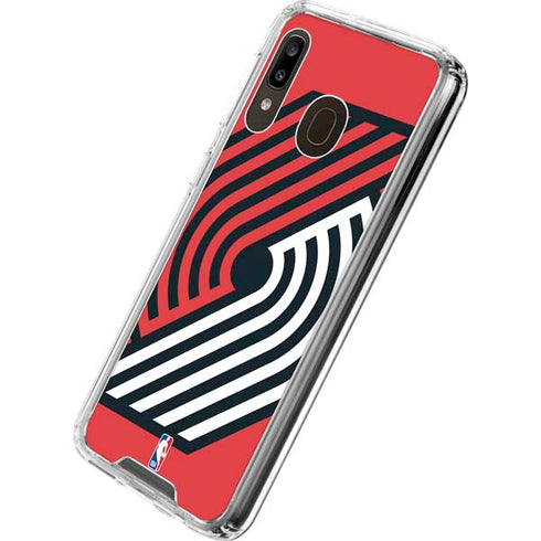 NBA Portland Trail Blazers Large Logo Galaxy A30 Clear Case
