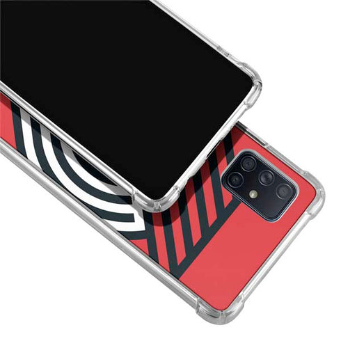 NBA Portland Trail Blazers Large Logo Galaxy A51 5G Clear Case