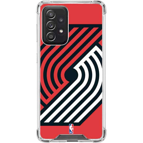 NBA Portland Trail Blazers Large Logo Galaxy A52 5G Clear Case