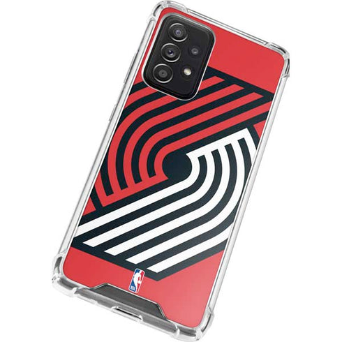 NBA Portland Trail Blazers Large Logo Galaxy A52 5G Clear Case