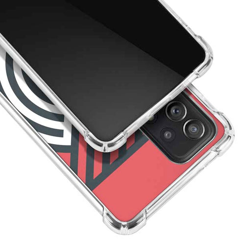 NBA Portland Trail Blazers Large Logo Galaxy A52 5G Clear Case