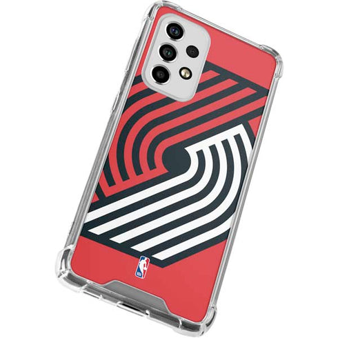 NBA Portland Trail Blazers Large Logo Galaxy A53 5G Clear Case