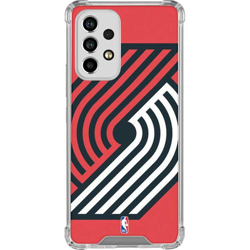 NBA Portland Trail Blazers Large Logo Galaxy A53 5G Clear Case