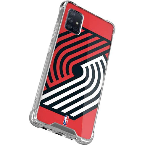 NBA Portland Trail Blazers Large Logo Galaxy A71 5G Clear Case