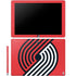 NBA Portland Trail Blazers Large Logo Galaxy Book 12in Skin