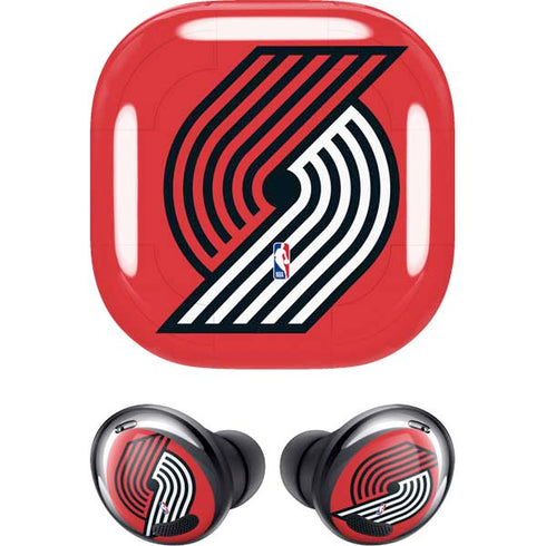 NBA Portland Trail Blazers Large Logo Galaxy Buds Pro Skin