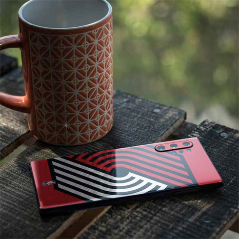 NBA Portland Trail Blazers Large Logo Galaxy Note 10 Plus Skin