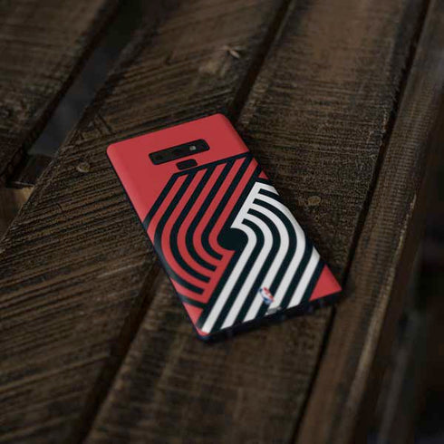 NBA Portland Trail Blazers Large Logo Galaxy Note 9 Skin