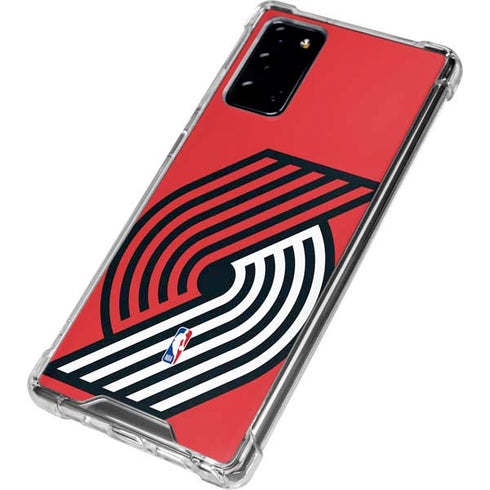 NBA Portland Trail Blazers Large Logo Galaxy Note20 5G Clear Case