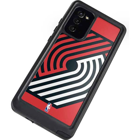 NBA Portland Trail Blazers Large Logo Galaxy Note20 5G Waterproof Case
