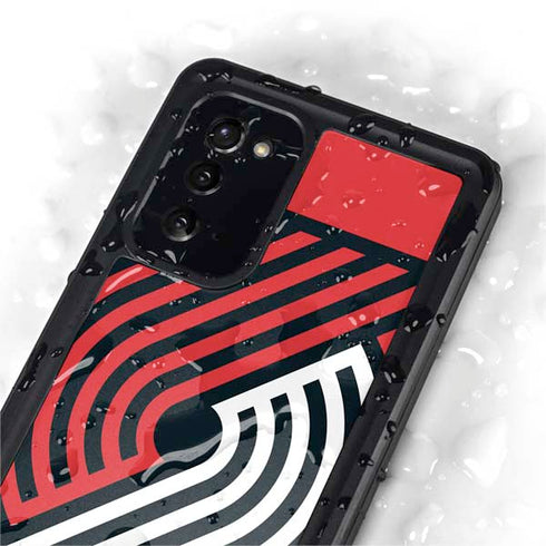 NBA Portland Trail Blazers Large Logo Galaxy Note20 5G Waterproof Case
