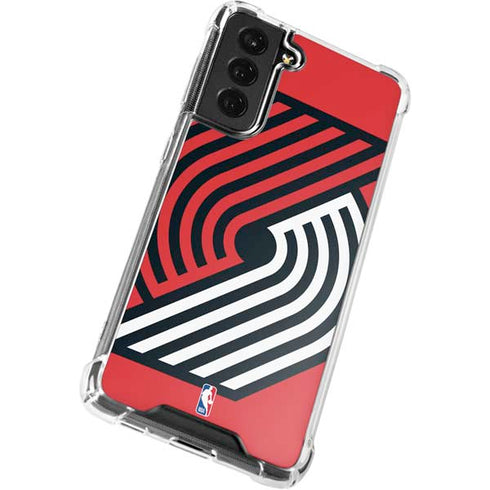NBA Portland Trail Blazers Large Logo Galaxy S21 FE Clear Case
