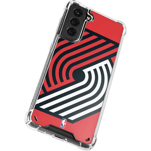 NBA Portland Trail Blazers Large Logo Galaxy S21 Plus 5G Clear Case