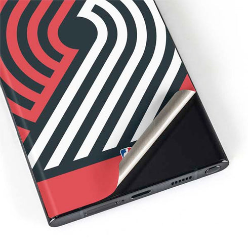 NBA Portland Trail Blazers Large Logo Galaxy S22 Ultra Skin