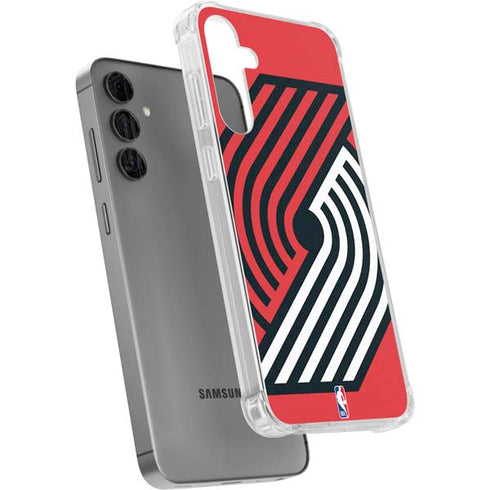 NBA Portland Trail Blazers Large Logo Galaxy S24 Plus Clear Case