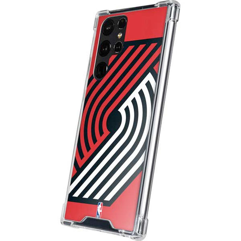 NBA Portland Trail Blazers Large Logo Galaxy S24 Ultra Clear Case