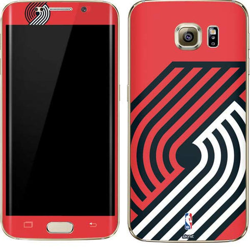 NBA Portland Trail Blazers Large Logo Galaxy S7 Edge Skin