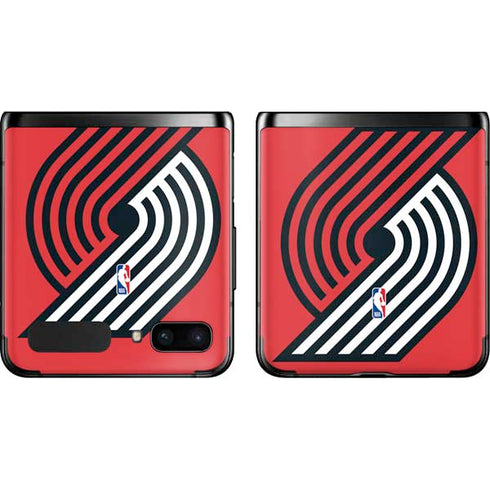 NBA Portland Trail Blazers Large Logo Galaxy Z Flip Skin