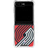 NBA Portland Trail Blazers Large Logo Galaxy Z Flip5 5G Clear Case