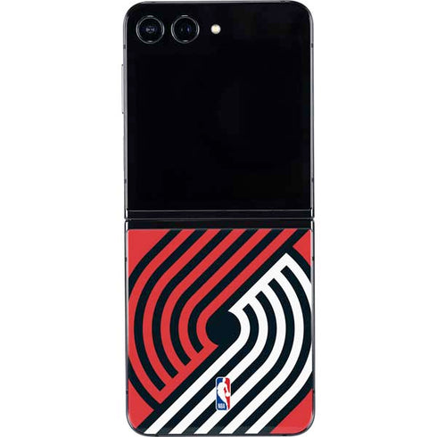 NBA Portland Trail Blazers Large Logo Galaxy Z Flip5 5G Skin