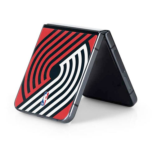 NBA Portland Trail Blazers Large Logo Galaxy Z Flip5 5G Skin