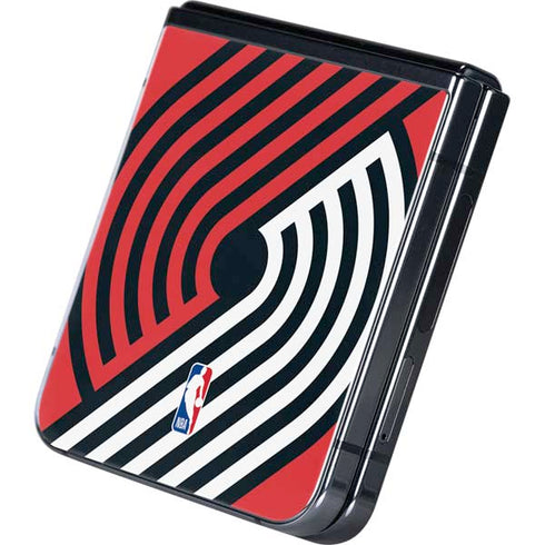 NBA Portland Trail Blazers Large Logo Galaxy Z Flip5 5G Skin