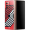 NBA Portland Trail Blazers Large Logo Galaxy Z Fold2 5G Skin
