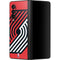 NBA Portland Trail Blazers Large Logo Galaxy Z Fold3 5G Skin