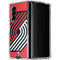 NBA Portland Trail Blazers Large Logo Galaxy Z Fold4 5G Clear Case