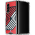 NBA Portland Trail Blazers Large Logo Galaxy Z Fold4 5G Clear Case