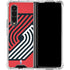 NBA Portland Trail Blazers Large Logo Galaxy Z Fold4 5G Clear Case