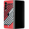 NBA Portland Trail Blazers Large Logo Galaxy Z Fold4 5G Skin