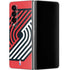 NBA Portland Trail Blazers Large Logo Galaxy Z Fold4 5G Skin