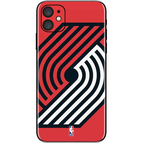 NBA Portland Trail Blazers Large Logo iPhone 11 Skin