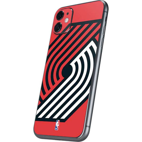 NBA Portland Trail Blazers Large Logo iPhone 11 Skin