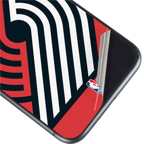 NBA Portland Trail Blazers Large Logo iPhone 11 Skin