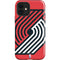 NBA Portland Trail Blazers Large Logo iPhone 12 Impact Case